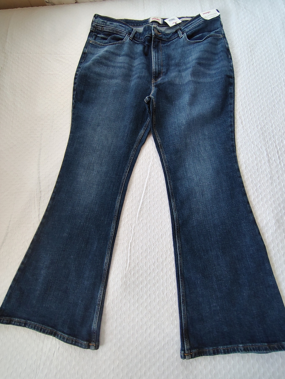 Wrangler Dark Blue Flare Jeans Size 34 L